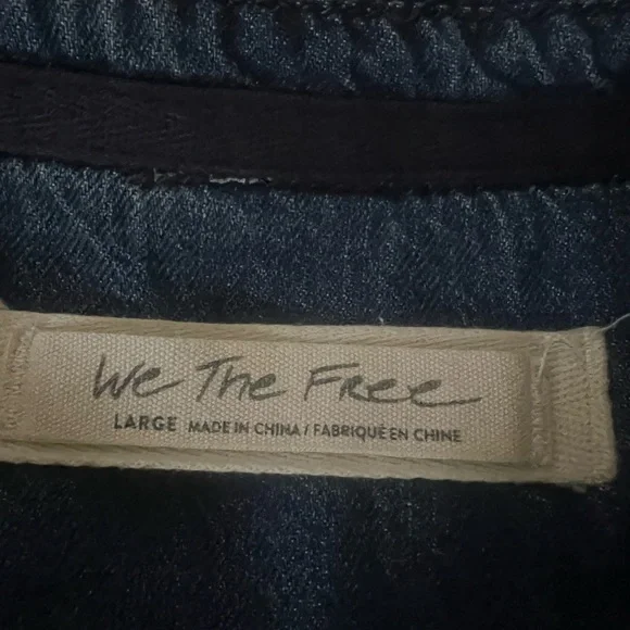 We The Free Denim and plaid snap shirt - Picture 7 of 8